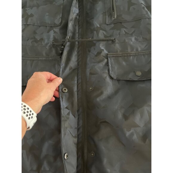 Anthropologie Avec Les Filles Star Camo Jacket Parka Sherpa Lined Long Length S - Picture 7 of 16